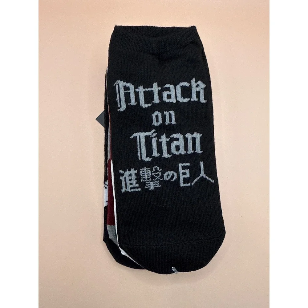 Attack on Titan Anime Socks 5 Pack Unisex‎ Shoe Size 4-10